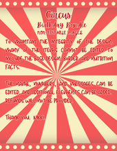 Load image into Gallery viewer, Circus Party Canva Digital Download
