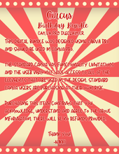 Load image into Gallery viewer, Circus Party Canva Digital Download
