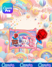 Load image into Gallery viewer, Hello Kitty Canva Digital Download
