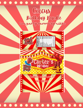 Load image into Gallery viewer, Circus Party Canva Digital Download
