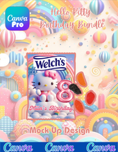 Load image into Gallery viewer, Hello Kitty Canva Digital Download
