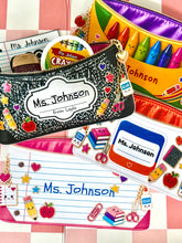 Load image into Gallery viewer, Personalized Teacher Pouch (Paper Craft) | Filled or Unfilled Option
