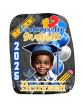 Load image into Gallery viewer, Kinder Graduation Template – Fan &amp; Magnet Design (Editable Canva Pro Template)
