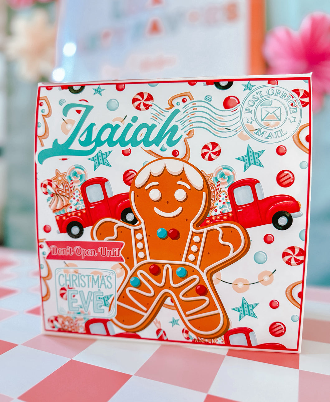 Gingerbread Christmas Eve Decorated Box – EMPTY