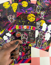 Load image into Gallery viewer, Create a Spooky Sticker Scene Halloween Activity Pack – Set of 6
