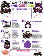 Load image into Gallery viewer, Spooky Candy Dome Digital Designs | Set of 4 Halloween Characters
