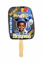 Load image into Gallery viewer, Kinder Graduation Template – Fan &amp; Magnet Design (Editable Canva Pro Template)
