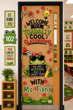 Load image into Gallery viewer, Back to School Kraft Banner Door Bundle | Canva Digital
