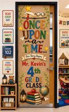 Load image into Gallery viewer, Back to School Kraft Banner Door Bundle | Canva Digital
